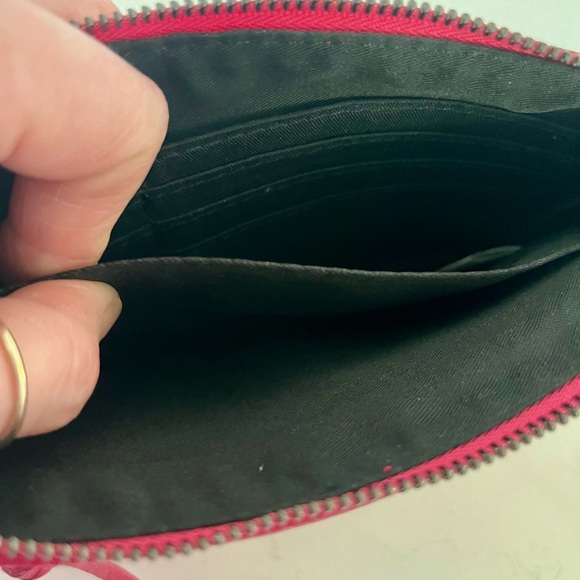 BARBAROSSA small hot Pink Leather Shoulder Bag, EUC - Picture 2 of 13